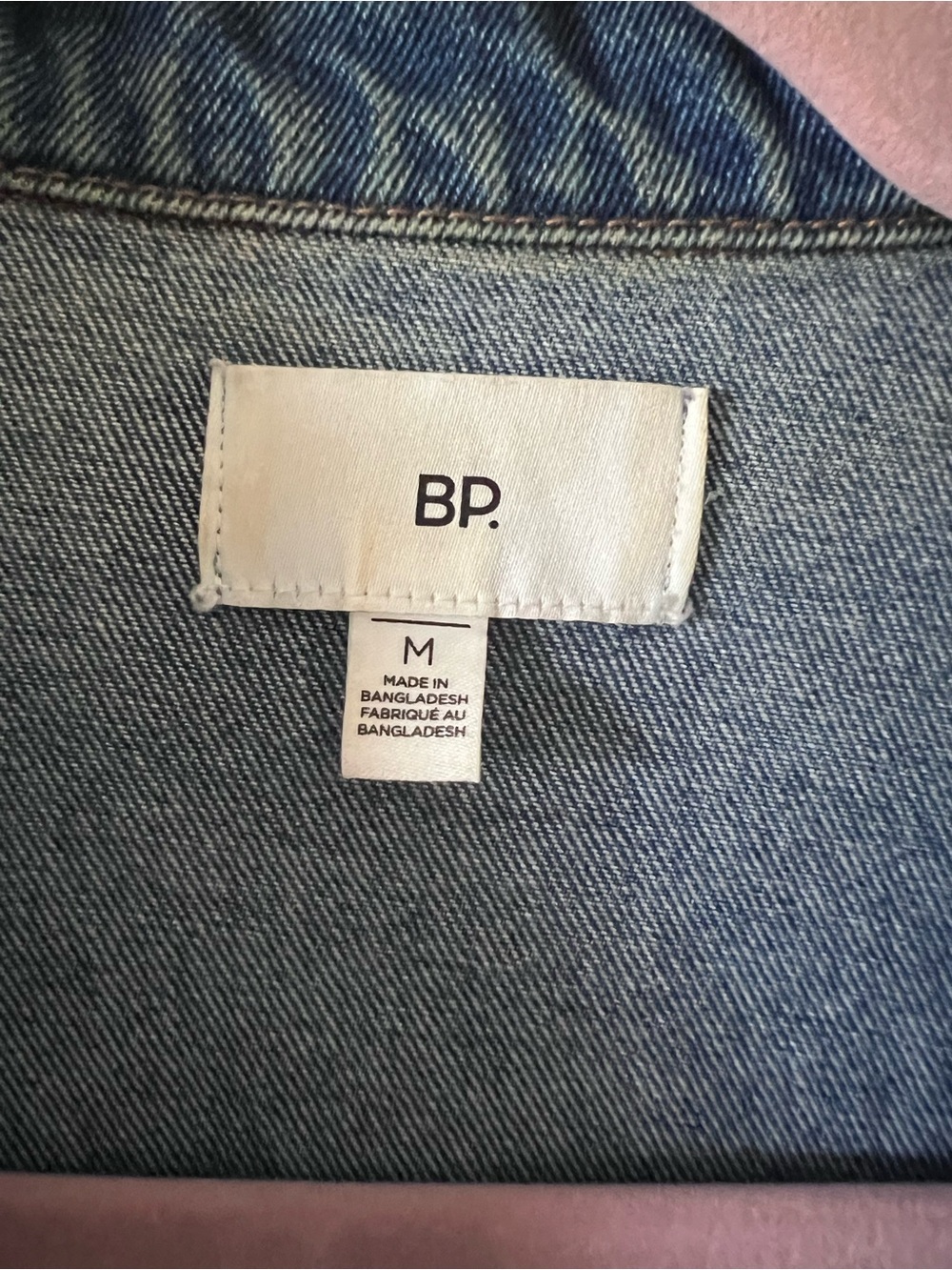 bp Upcycled Hand Painted Astronaut Space Denim Distressed Jacket Medium NWOT - Picture 3 of 10